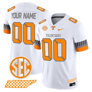 Custom Men's Tennessee Volunteers 2025 'Smokey Grey Series' Vapor Limited Jersey V2 - All Stitched White  1