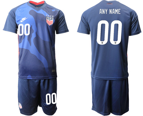 Custom Men's USA Away Soccer Jersey
