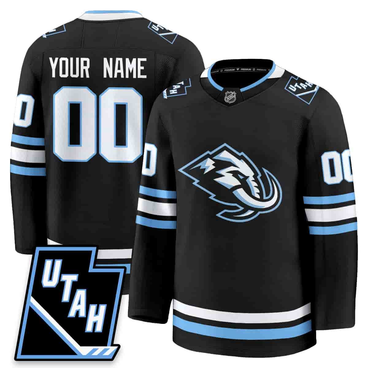 Custom Men's Utah Hockey ‘Mammoth’ 2025 Limited Jersey - All Stitched Black