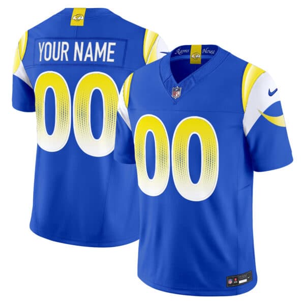 Custom Men’s Los Angeles Rams 2025 “Rivalries” Vapor Limited Jersey – All Stitched