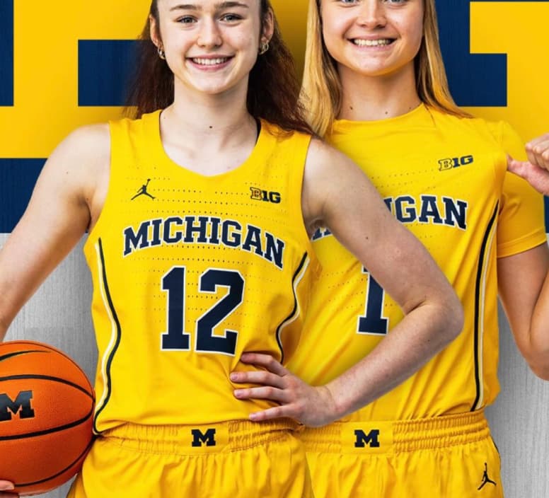 Custom Michigan Wolverines  College women Basketball Game Jersey