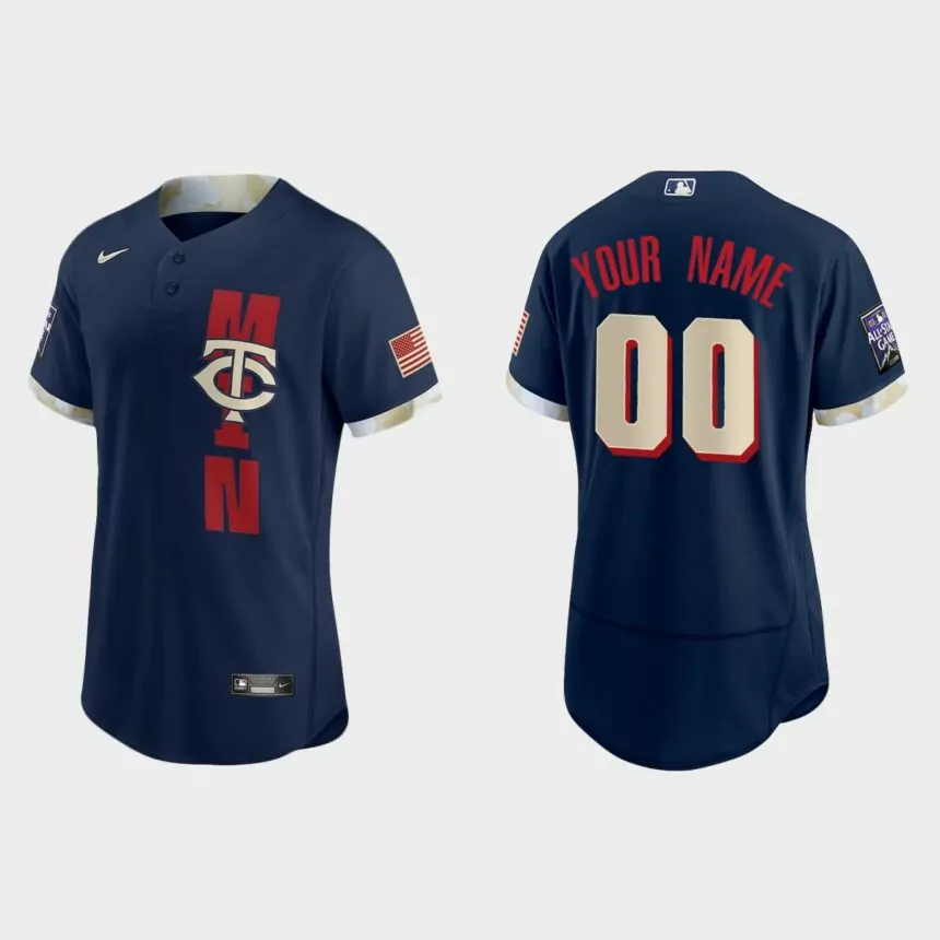 Custom Minnesota Twins 2021 MLB All-Star Game Authentic Jersey – Navy