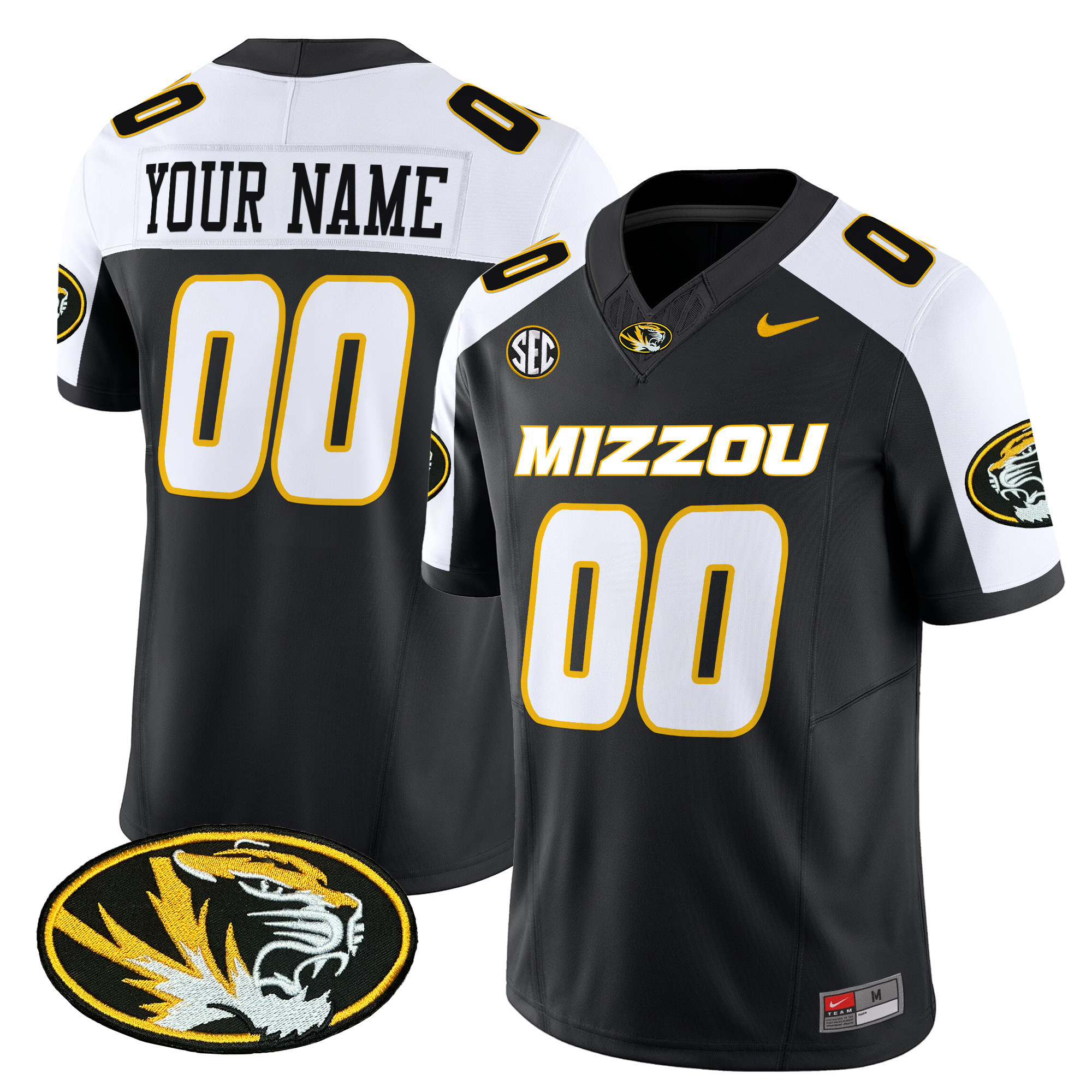 Custom Missouri Tigers Vapor Limited Football Jersey – All Stitched