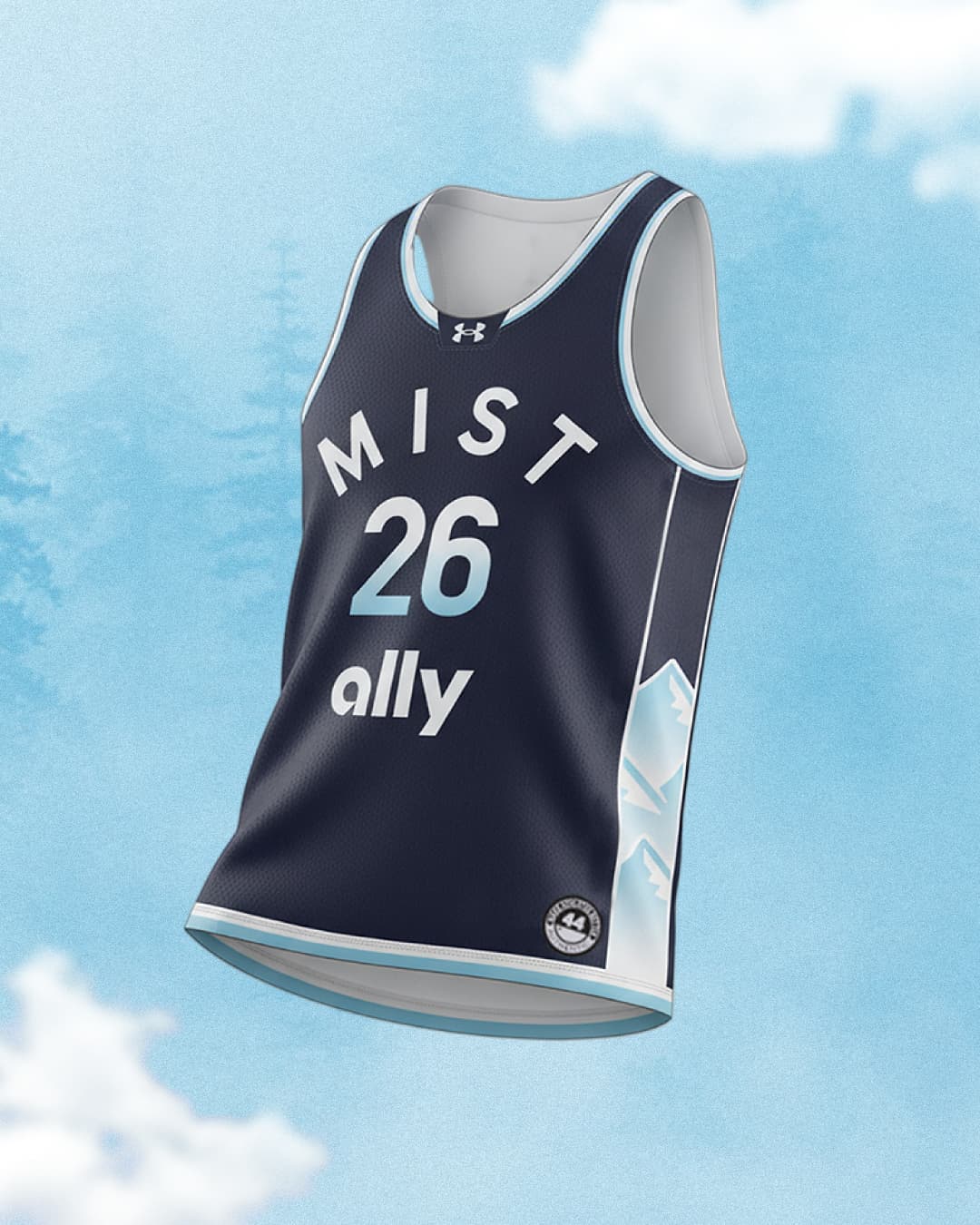 Custom Mist Basketball Club Under Armour Jersey