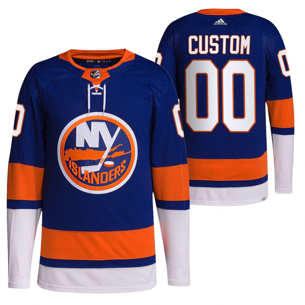 Custom New York Islanders Royal Home Primegreen Authentic Pro Jersey