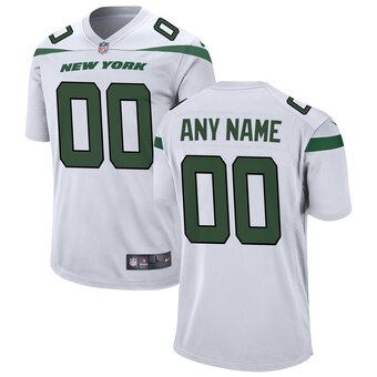 Custom New York Jets Nike Vapor Limited White Jersey