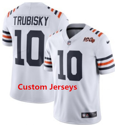 Custom Nike Bears White Women 2019 100th Season Alternate Classic Vapor Untouchable Limited Jersey