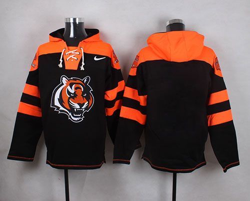 Custom Nike Bengals Black Player Pullover NFL Hoodie (Any name&number)