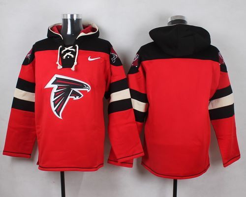 Custom Nike Falcons Red Player Pullover NFL Hoodie (Any name&number)