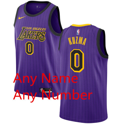 Custom Nike Lakers Purple NBA Swingman City Edition 2018 19 Jersey