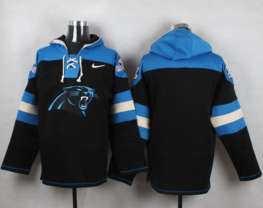Custom Nike Panthers Black Player Pullover NFL Hoodie (Any name&number)