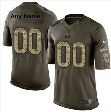 Custom Nike Tampa Bay Buccaneers Green Men's Stitched NFL Limited Salute to Service Jersey