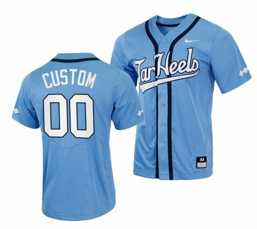Custom North Carolina Jersey Tar Heels Name and Number NCAA College Blu