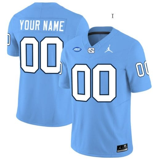 Custom North Carolina Tar Heels Jersey Name and Number Vapor Limited College Football Blue