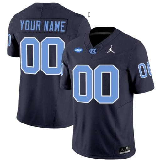 Custom North Carolina Tar Heels Jersey Name and Number Vapor Limited College Football Navy