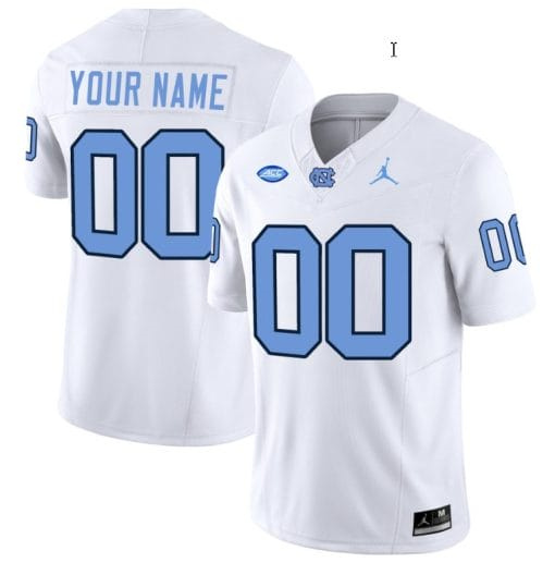Custom North Carolina Tar Heels Jersey Name and Number Vapor Limited College Football White