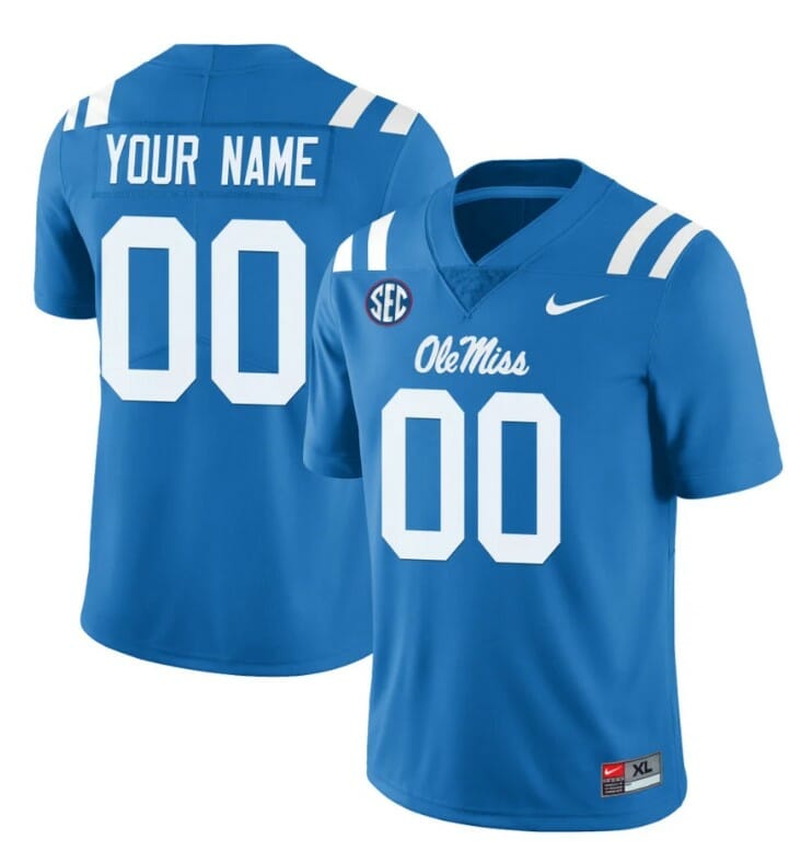 Custom-Ole-Miss-Rebels-Jersey-Name-and-Number-College-Football-All-Stitched-Light-Blue