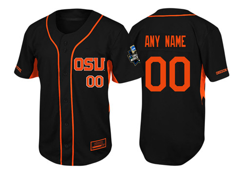 Custom Oregon State Beavers Brown Custom Baseball Jersey