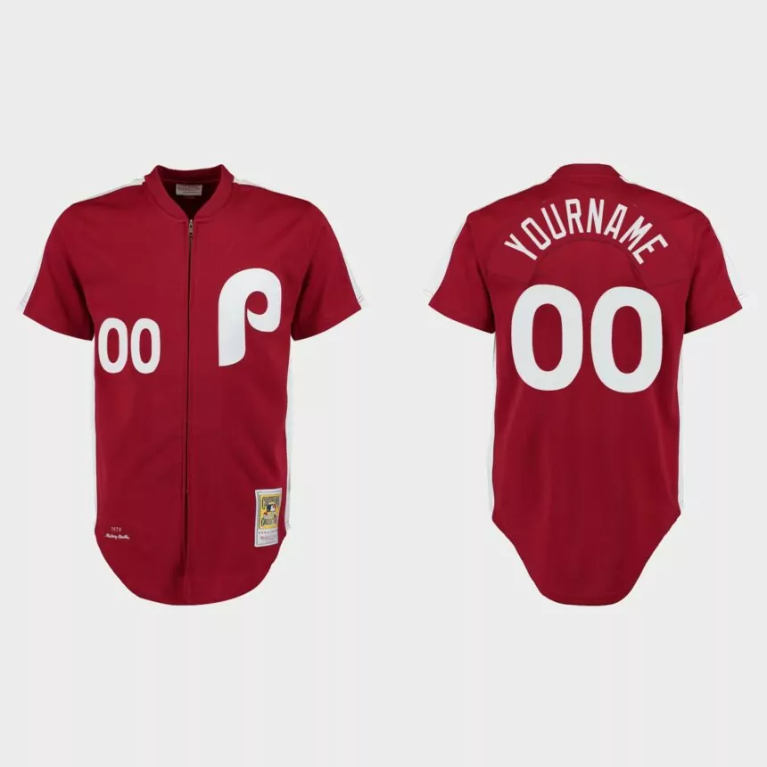 Custom Philadelphia Phillies 1979 Throwback Authentic Jersey – Maroon
