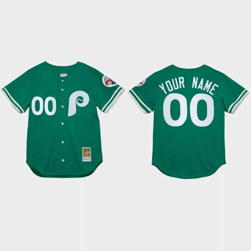 Custom Philadelphia Phillies St. Patrick’s Day Jersey – Green