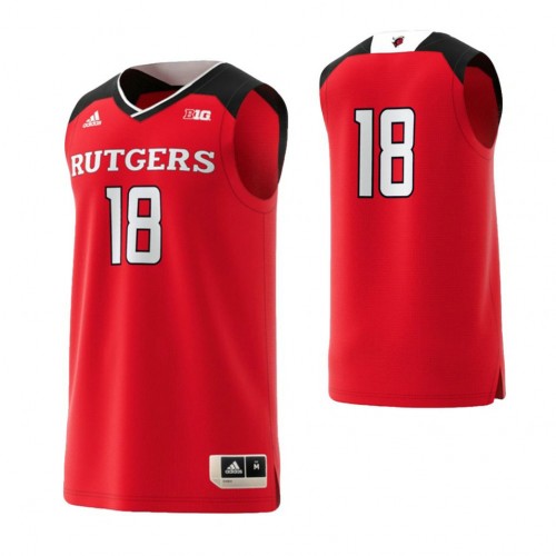 Custom Rutgers Scarlet Knights Adidas Red_Black College Basketball Jersey