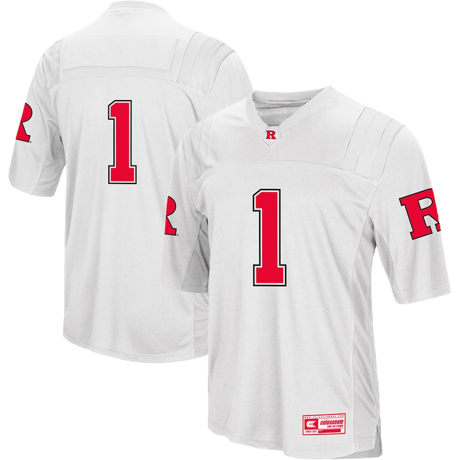 Custom Rutgers Scarlet Knights Adidas White College Football Jersey