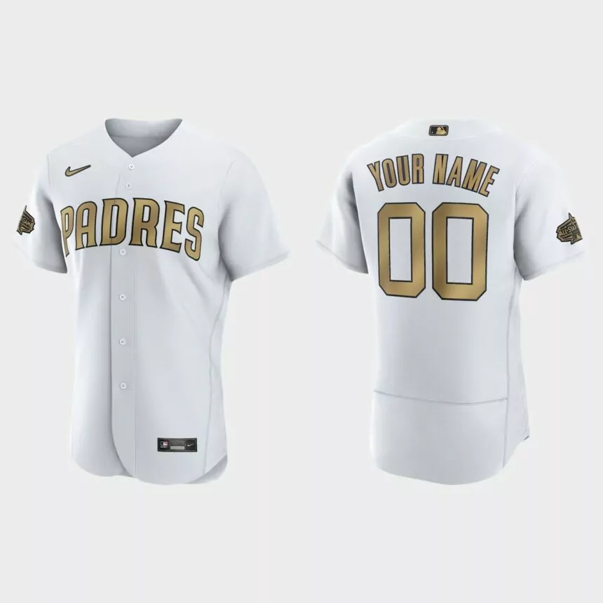 Custom San Diego Padres 2022 MLB All-Star Game Authentic Jersey – White