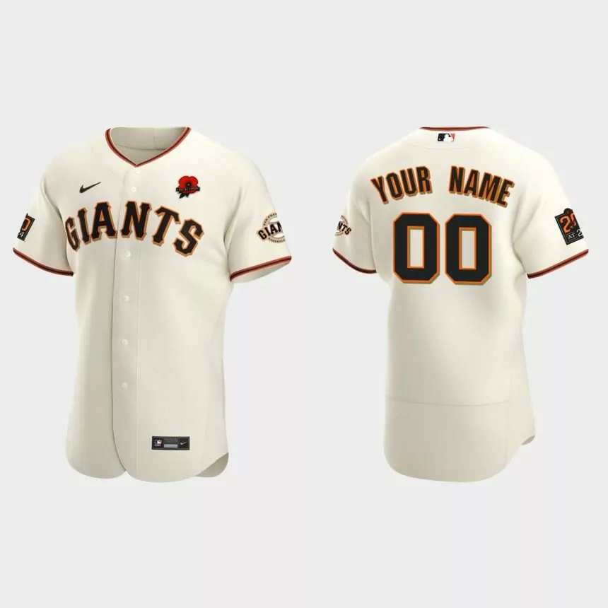 Custom San Francisco Giants 2021 Memorial Day Authentic Jersey – Cream