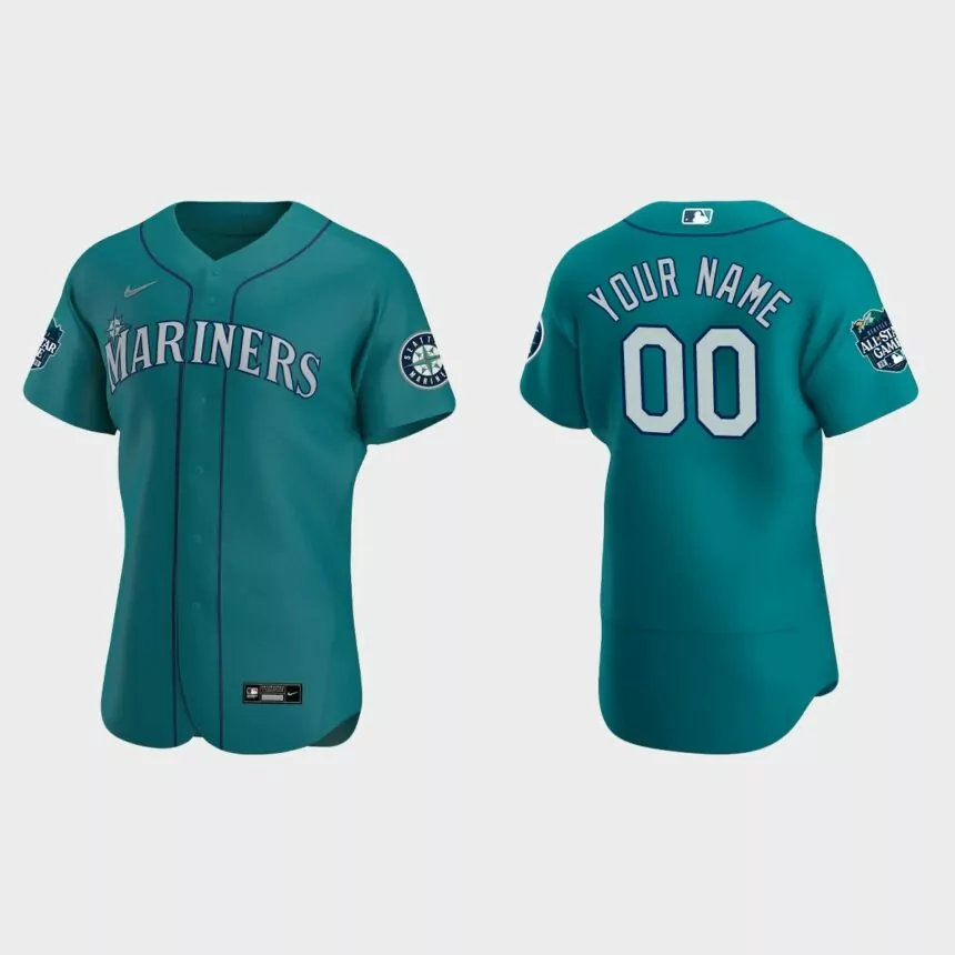 Custom Seattle Mariners 2023 MLB All-Star Game Jersey – Aqua