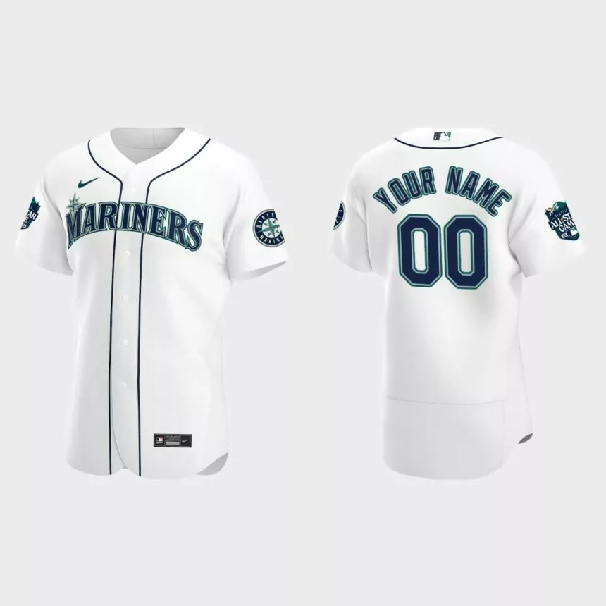 Custom Seattle Mariners 2023 MLB All-Star Game Jersey – White