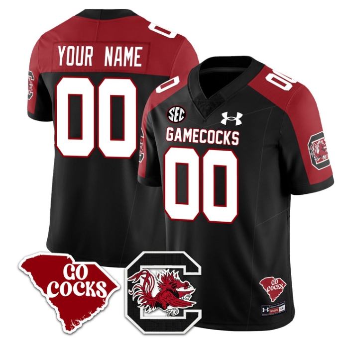 Custom South Carolina Gamecocks 2024 Vapor Limited Football Jersey - All Stitched BLACK ALTERNATE