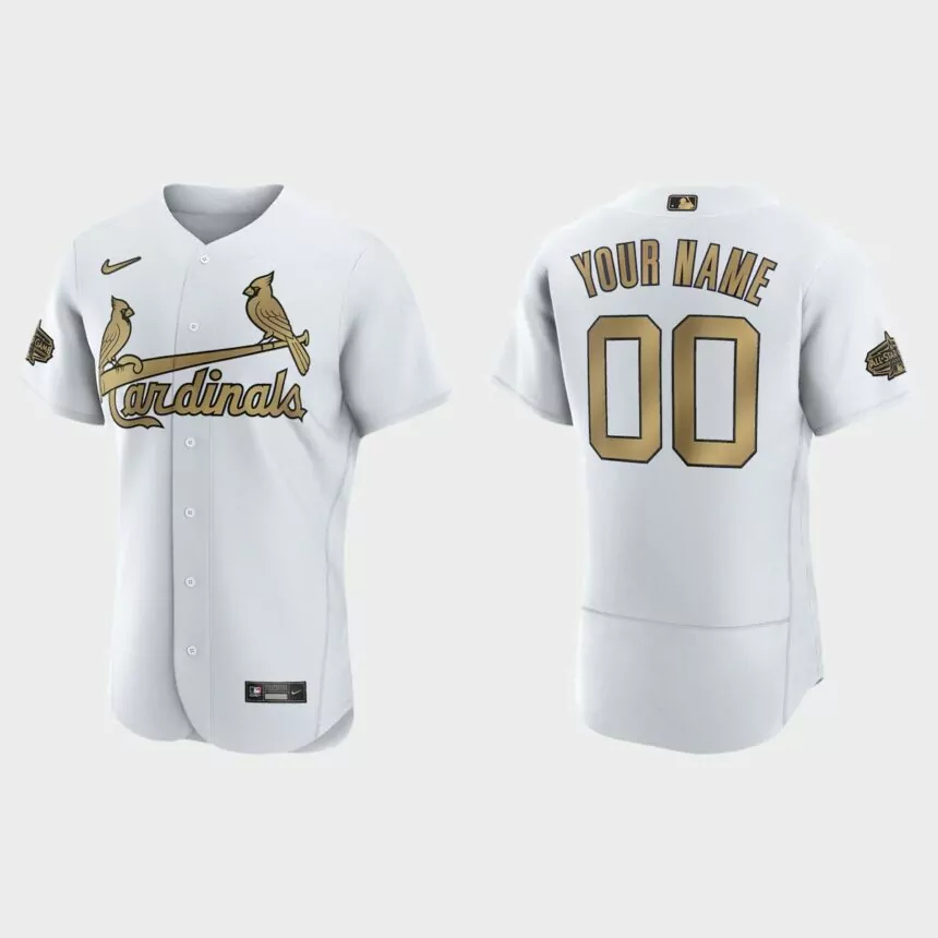 Custom St. Louis Cardinals 2022 MLB All-Star Game Authentic Jersey – White