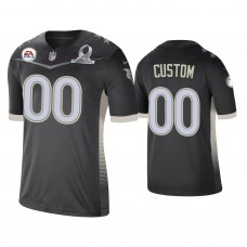 Custom Tennessee Titans #00 2021 AFC Pro Bowl Game Anthracite Jersey
