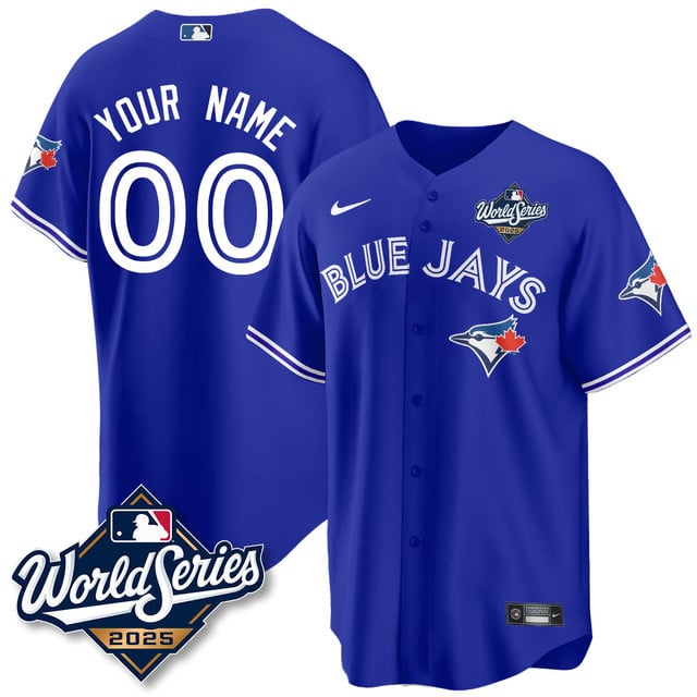 Custom Toronto Blue Jays 2025 World Series Jersey - All Stitched Rush Blue
