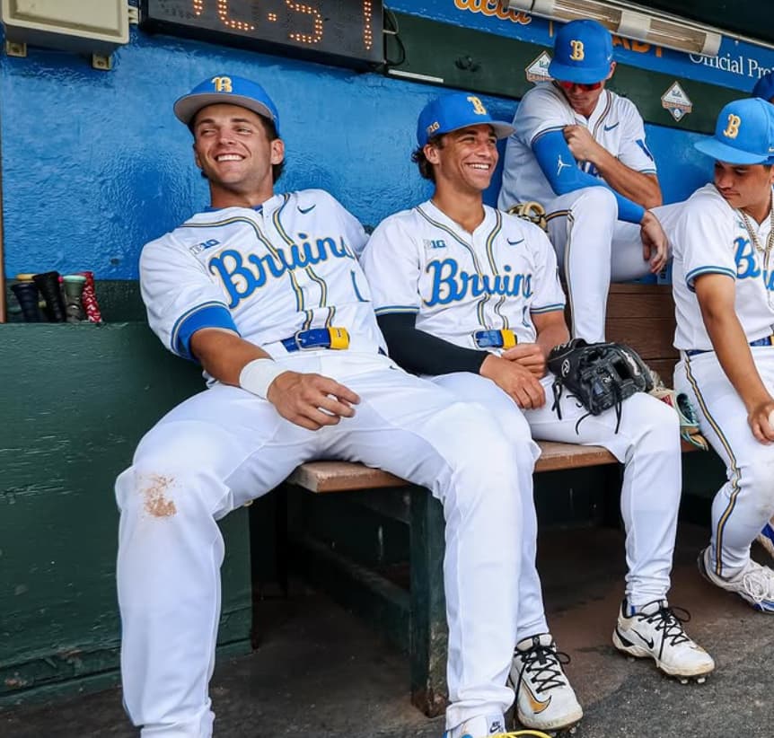Custom UCLA Bruins  baseball jersey