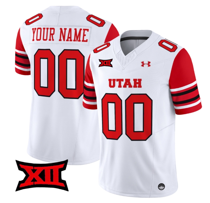 Custom Utah Utes 2024 Vapor Limited Football Jersey - All Stitched WHITE