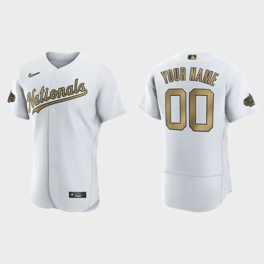 Custom Washington Nationals 2022 MLB All-Star Game Authentic Jersey – White