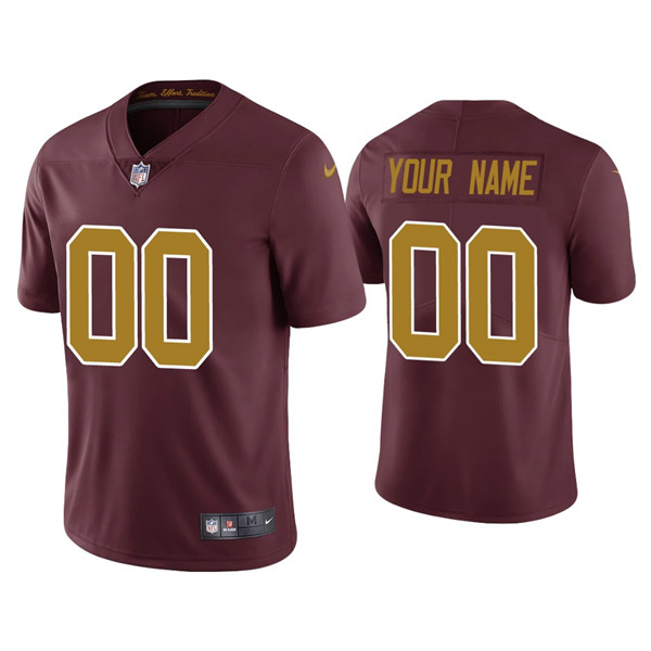 Custom Washington Vapor Limited Burgundy Jersey
