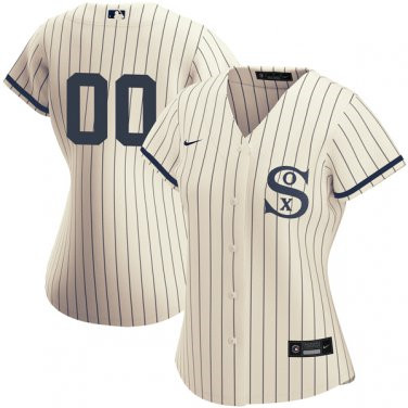 Custom Women's Chicago White Sox Field of Dreams Cream Jersey