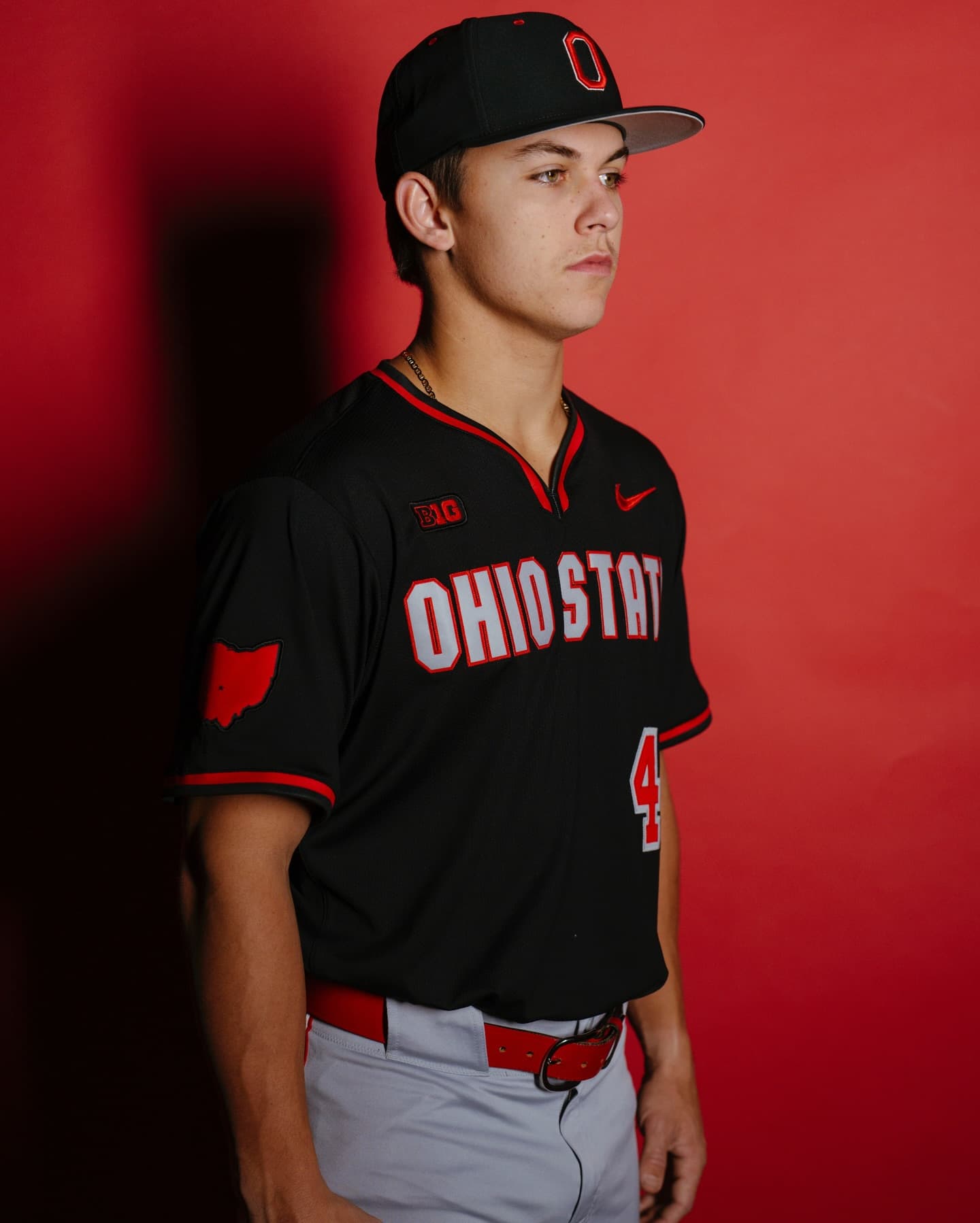 Custom ohio state buckeyes baseball jersey