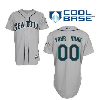Customized Women Seattle Mariners Grey MLB Jersey