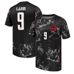 Cyle Larin Canada Soccer Nike 2026 Away Stadium Replica Jersey - Black