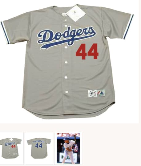 DARRYL STRAWBERRY Los Angeles Dodgers 1991 Away Majestic Baseball Throwback Jersey