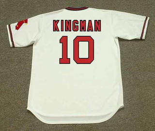 DAVE KINGMAN California Angels 1977 Home Majestic Throwback Baseball Jersey
