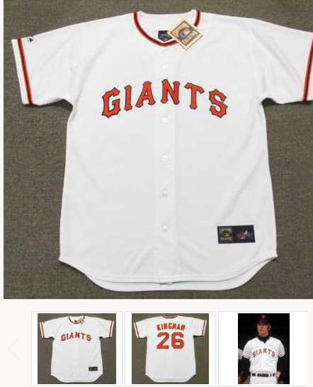 DAVE KINGMAN San Francisco Giants 1973 Majestic Cooperstown Home Baseball Jersey