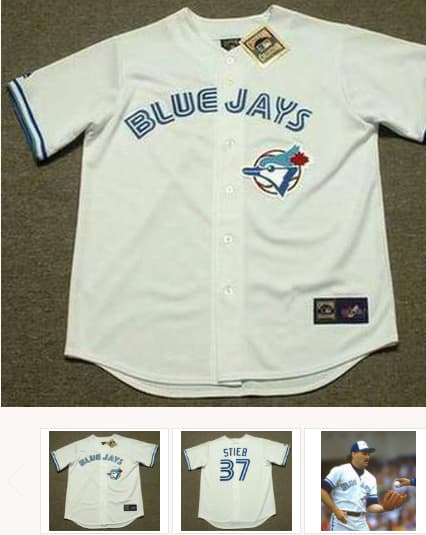 DAVE STIEB Toronto Blue Jays 1990 Majestic Throwback Home Baseball Jersey