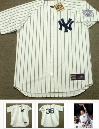 DAVID CONE New York Yankees 1998 Majestic Cooperstown Home Jersey