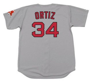 DAVID ORTIZ Boston Red Sox 2016 Away Majestic Throwback Baseball Jersey
