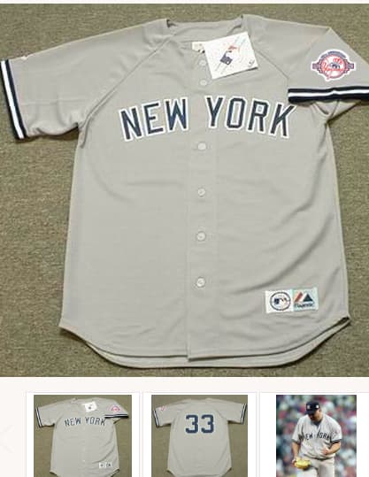 DAVID WELLS New York Yankees 2003 Majestic Throwback Away Baseball Jersey