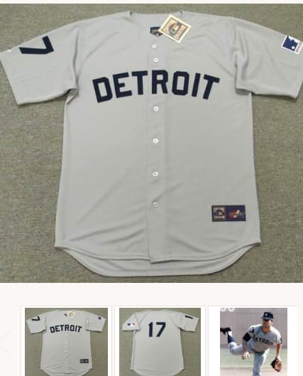 DENNY McLAIN Detroit Tigers 1969 Majestic Cooperstown Away Baseball Jersey